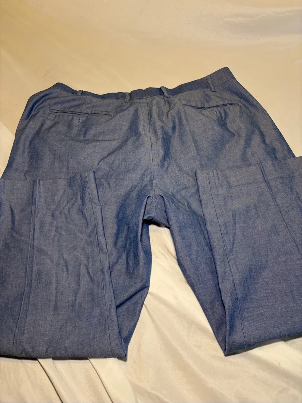 Southern Pines Men's Dress Pants - Blue Tailored Pleat Front Size 40x30